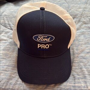 Ford Pro navy Blue and White Trucker Hat
